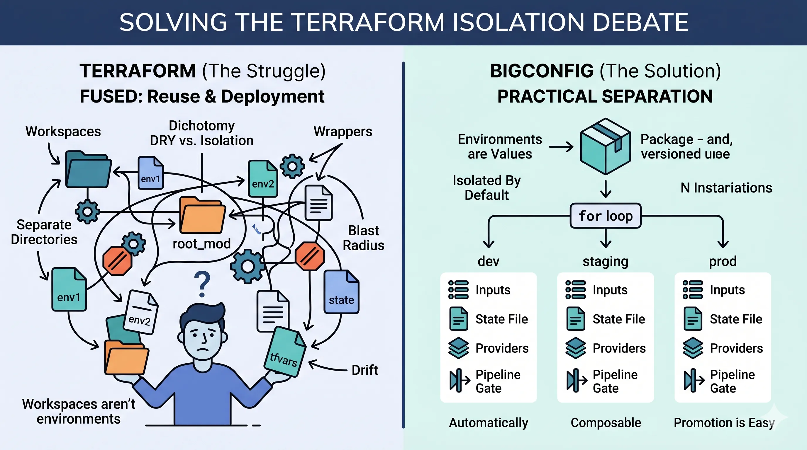 Workspaces are not environments